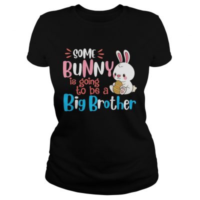 Some Bunny Is Going To Be A Big Brother Easter ladies tee