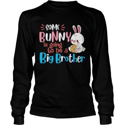 Some Bunny Is Going To Be A Big Brother Easter longsleeve tee