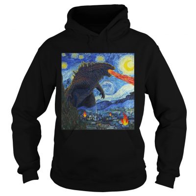 Starry Night Godzilla hoodie