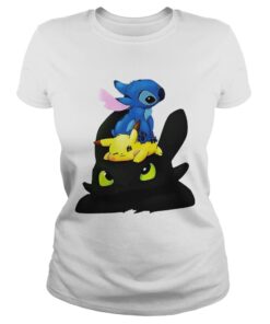 Stitch Pikachu Toothless kid ladies tee