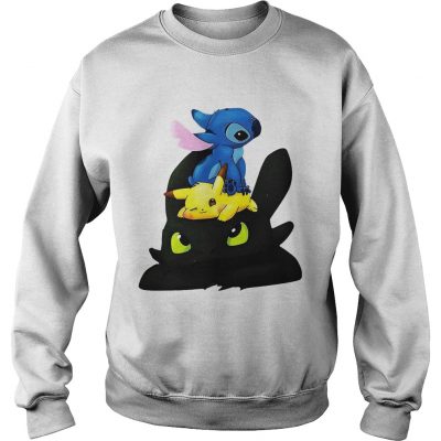 Stitch Pikachu Toothless kid sweatshirt