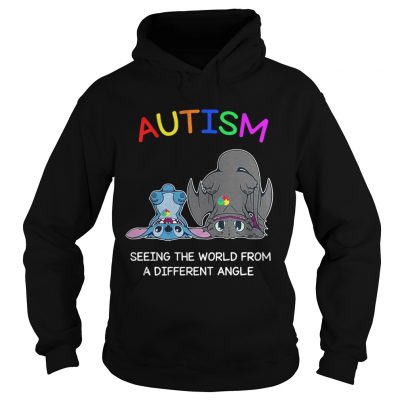 Stitch and Toothless Autism seeing the world from a different angle hoodie