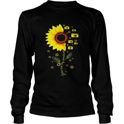 Sunflower Camera you are my sunshine longsleeve tee