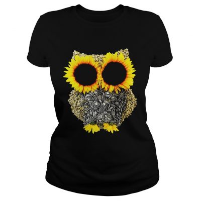 Sunflower owl ladies tee