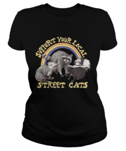 Support your local street cats ladies tee