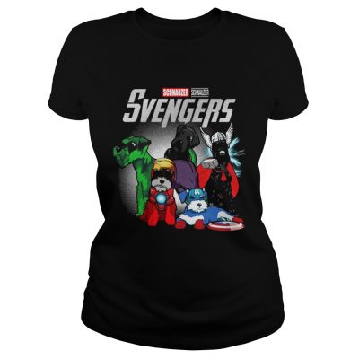 Svengers Schnauzers Avengers Endgame ladies tee