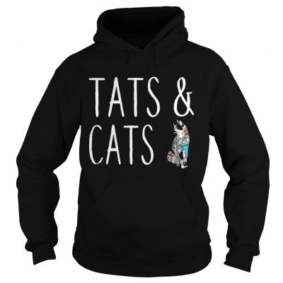 Tats and cats tattoo hoodie