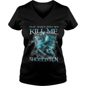 That Witch Does Not Kill Me Should Run Blue Dragon Ladies Vneck