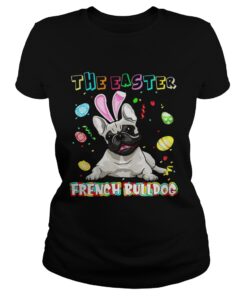 The easter french bulldog ladies tee