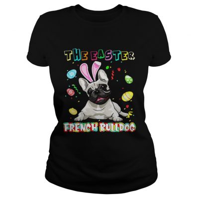 The easter french bulldog ladies tee