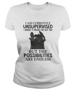 Toothless I am currently unsupervised I know It freaks me out too ladies tee