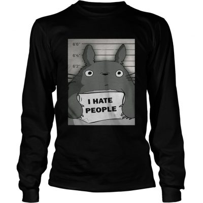 Totoro I hate people longsleeve tee