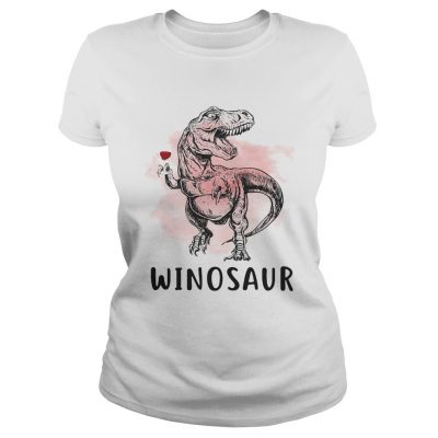 Trex Dinosaur Wine Winosaur ladies tee