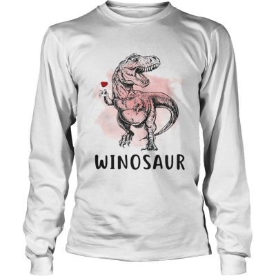 Trex Dinosaur Wine Winosaur longsleeve tee