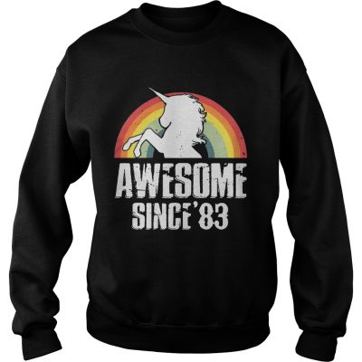 Unicorn awesome since83 retro sweatshirt