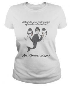 What do you call a pod of musical whales and OrcaStra ladies tee