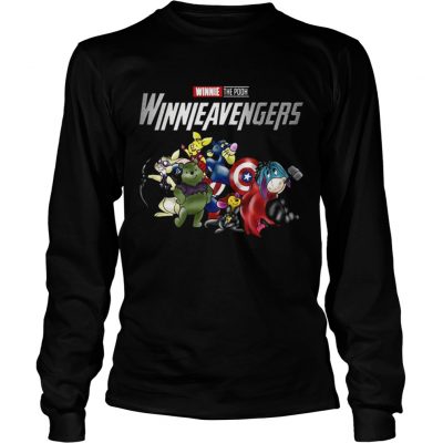 Winnieavengers Winnie the pooh Avengers longsleeve tee