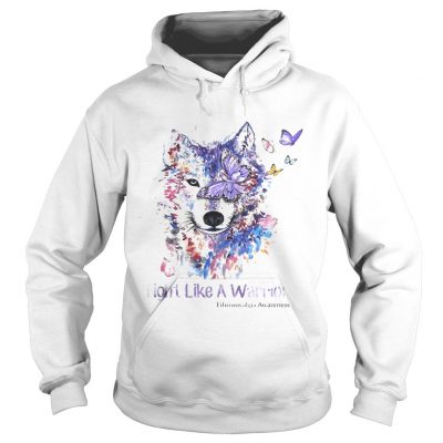 Wolf fight like a warrior fibromyalgia awareness hoodie