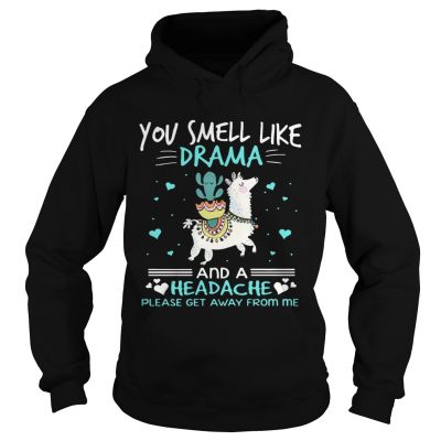 You smell like drama and a headache llama hoodie