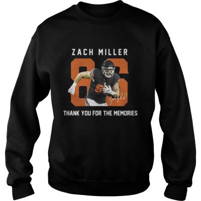 Zach Miller thank you for the memories sweatshirt