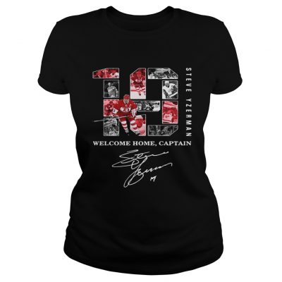 18 steve yzerman welcome home captain ladies tee