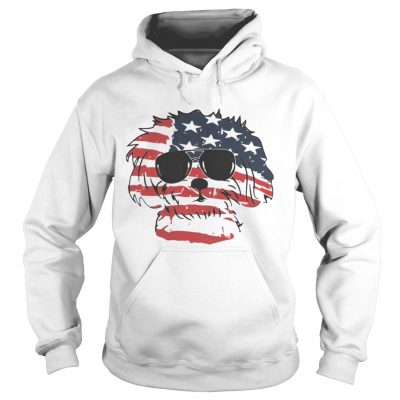 4th Of July Shih Tzu American Flag hoodie