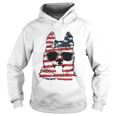 4th Of July Siberian Husky American Flag hoodie