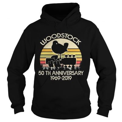 50th Anniversary 19692019 Woodstock Music vintage hoodie