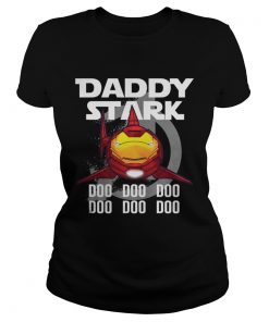 Avengers Iron Man daddy Stark shark doo doo doo doo doo doo ladies tee