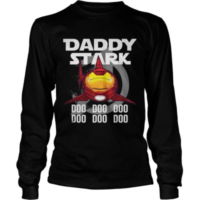 Avengers Iron Man daddy Stark shark doo doo doo doo doo doo longsleeve tee