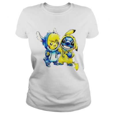 Baby Stitch and Pikachu ladies tee