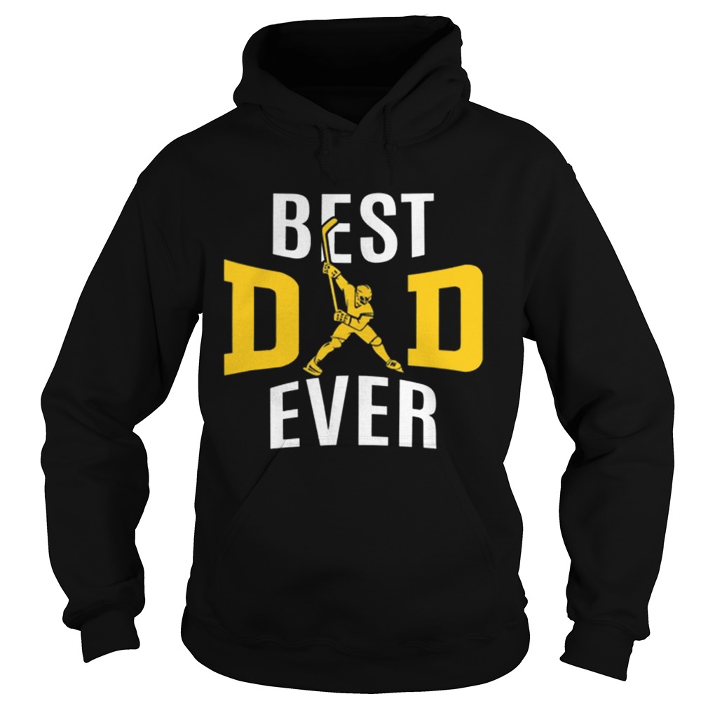 Best Dad Ever Papa Hockey Hoodie