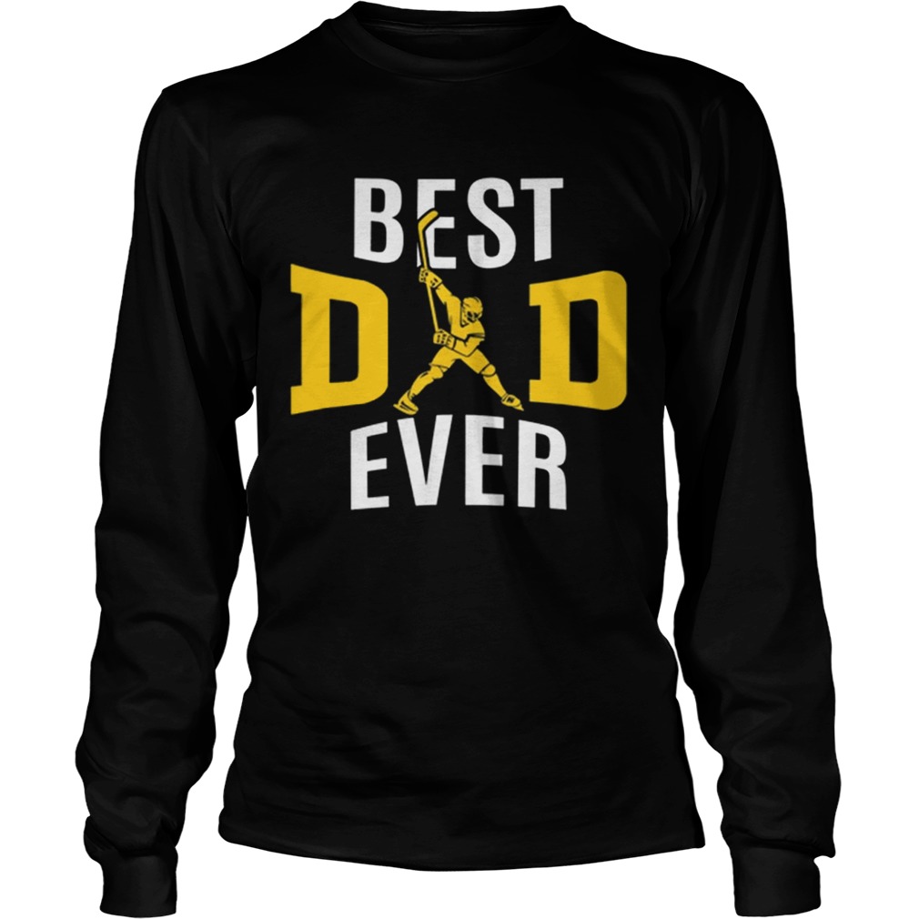 Best Dad Ever Papa Hockey LongSleeve