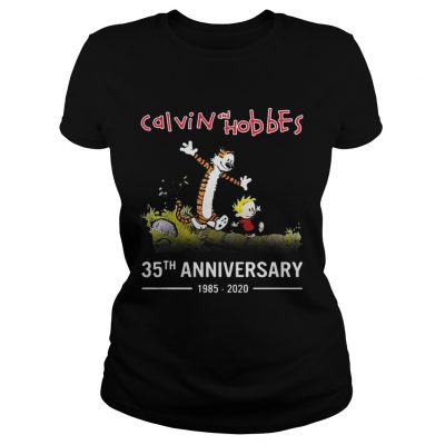 Calvin and Hobbes 35th anniversary 19852020 ladies tee