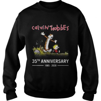 Calvin and Hobbes 35th anniversary 19852020 sweatshirt