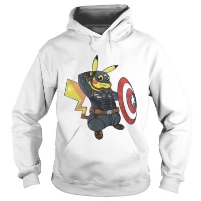 Captain America Pikachu Marvel Avenger hoodie