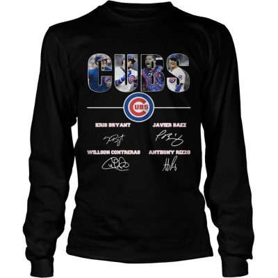 Chicago Cubs Kris Bryant Javier Baez Willson Contreras Anthony Rizzo longsleeve tee