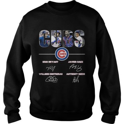 Chicago Cubs Kris Bryant Javier Baez Willson Contreras Anthony Rizzo sweatshirt