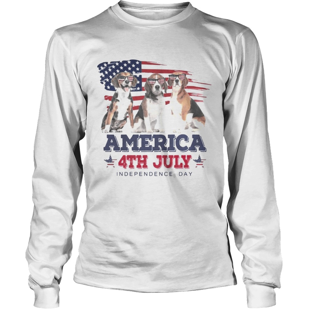 Cool Beagle America 4th July Independence Day T LongSleeve