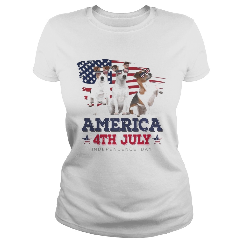 Cool Parson Russell America 4th July Independence Day T Classic Ladies