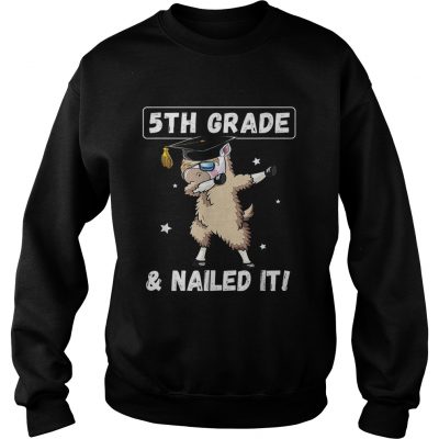 Dabbing Llama Graduation 5th Grade sweatshirt