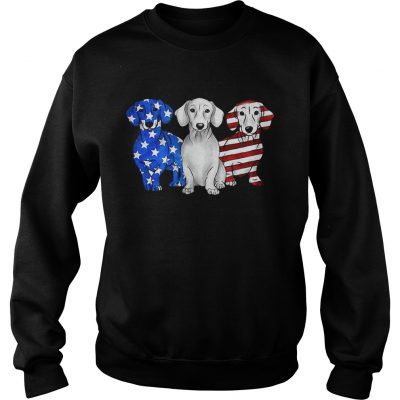 Dachshund American flag sweatshirt