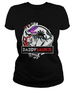 Daddy Saurus Glasses ladies tee