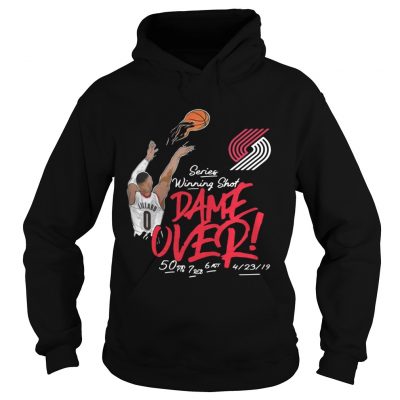 Damian Lillard Portland Trail Blazers series winning shot dame over hoodie