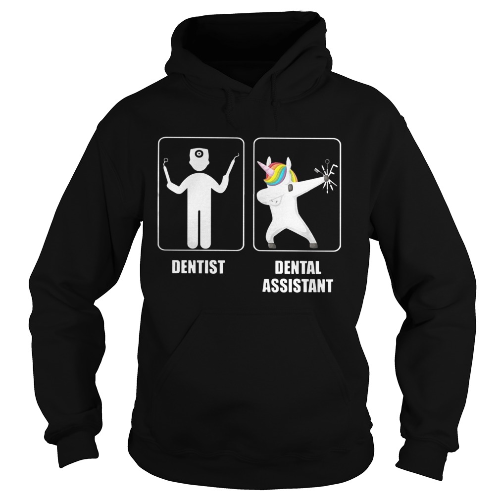 Dentist Unicorn Dabbing Dental Assistant Shirt Hoodie