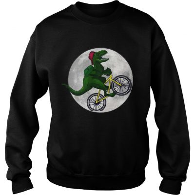 Dinosaurs Ride Bicycles On The Moon Sweatshirt