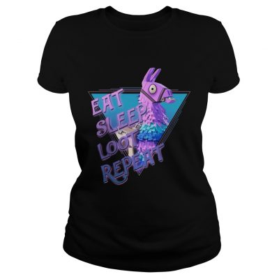 Eat Sleep Loot Repeat ladies tee