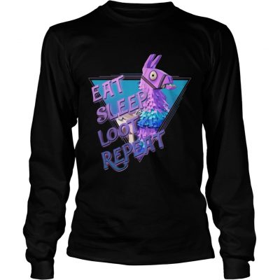 Eat Sleep Loot Repeat longsleeve tee