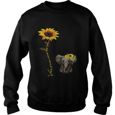 Elefanta girassol vocmeu raio de sol camisa sweatshirt