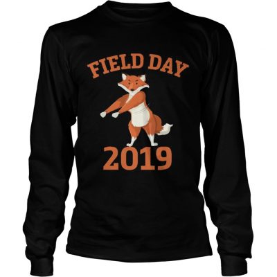 Field Day 2019 Flossing Fox Funny longsleeve tee